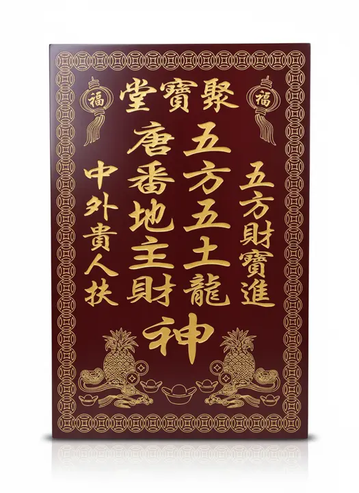 玲珑工艺住家用地主牌位产品图