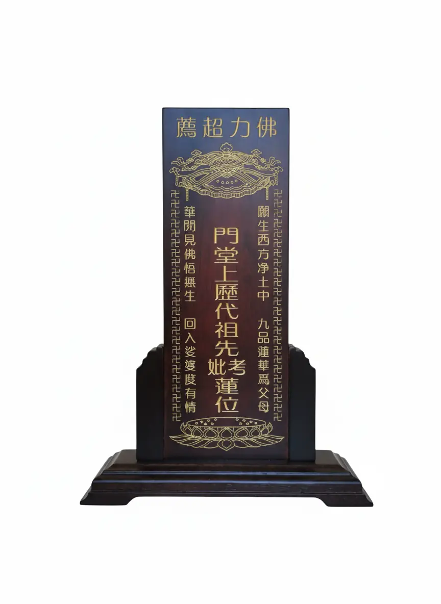 玲珑工艺旺家安系列祖先牌位产品图