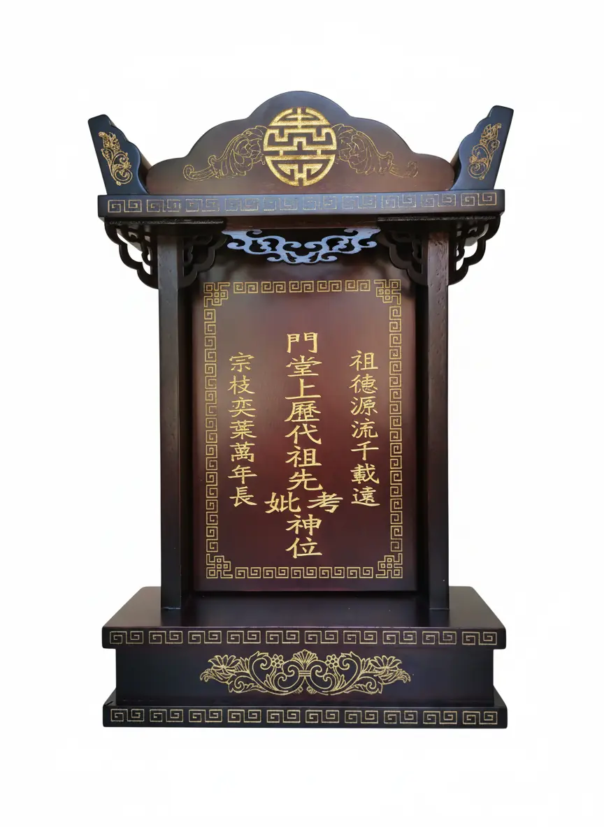 玲珑工艺旺家福系列祖先牌位产品图